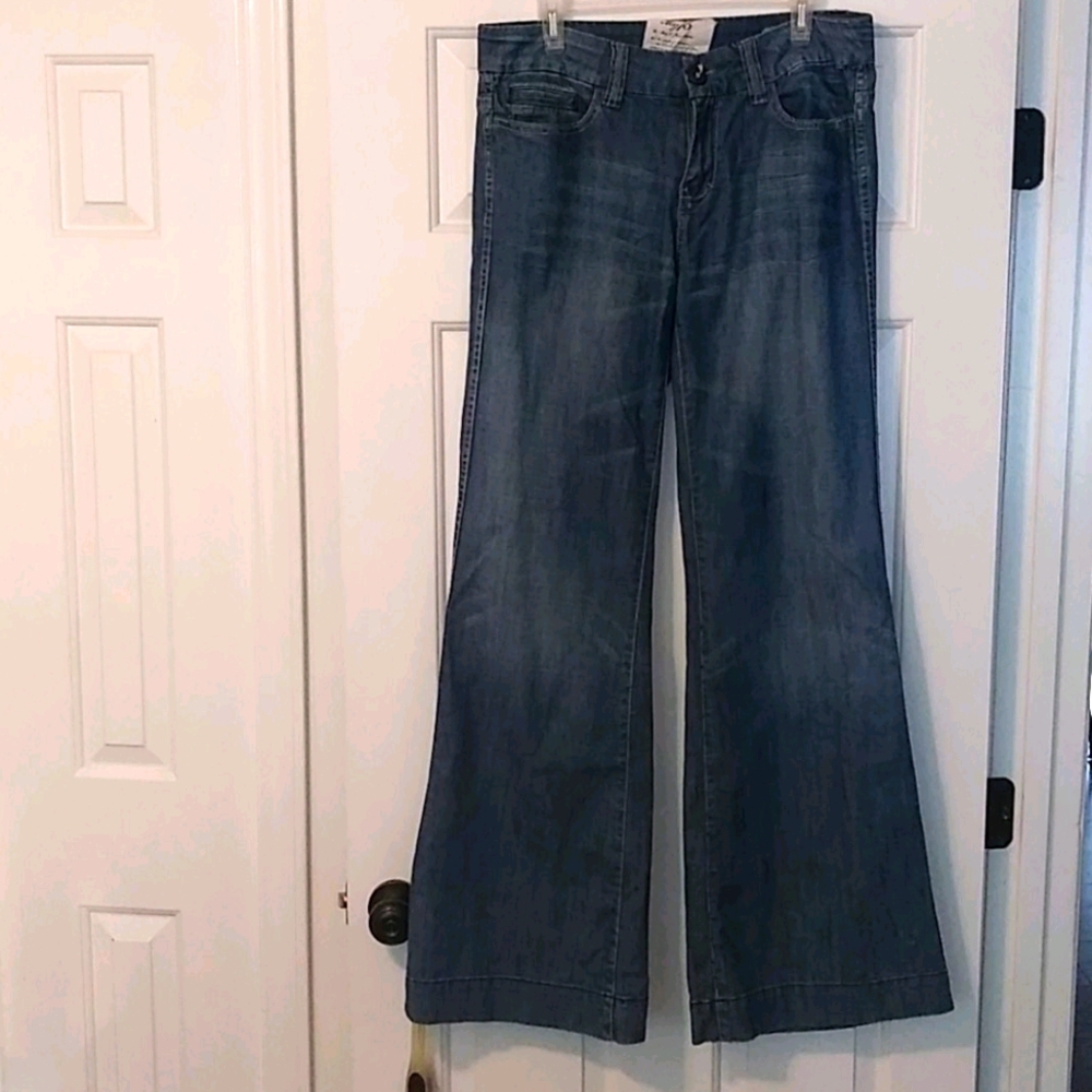 Frank Mechaly May 75 Designer Wide leg jeans SZ 32